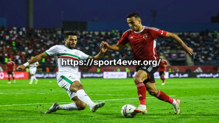 لقطة فنية لمباراة الأهلى مع طلائع الجيش في الدوري المصري مع رابط موقع الرياضة للأبد