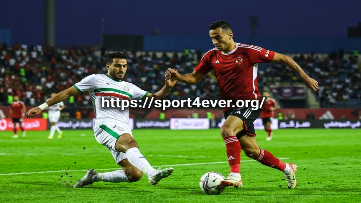 لقطة فنية لمباراة الأهلى مع طلائع الجيش في الدوري المصري مع رابط موقع الرياضة للأبد