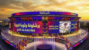 برشلونة وثورة لابورتا لإعادة بناء النادي وتطوير ملعب سبوتيفاي كامب نو 2026.