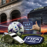 Serie A VAR investigation and FIFA World Cup 2026 final ticket price scandal conceptual image.