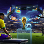 Visual representation of Neymar Jr and Kylian Mbappé preparation for World Cup 2026 at SoFi Stadium in Los Angeles.