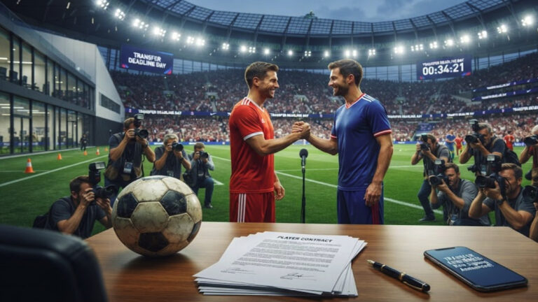 Football transfer news today featuring summer transfer activity with clubs finalizing player deals.
