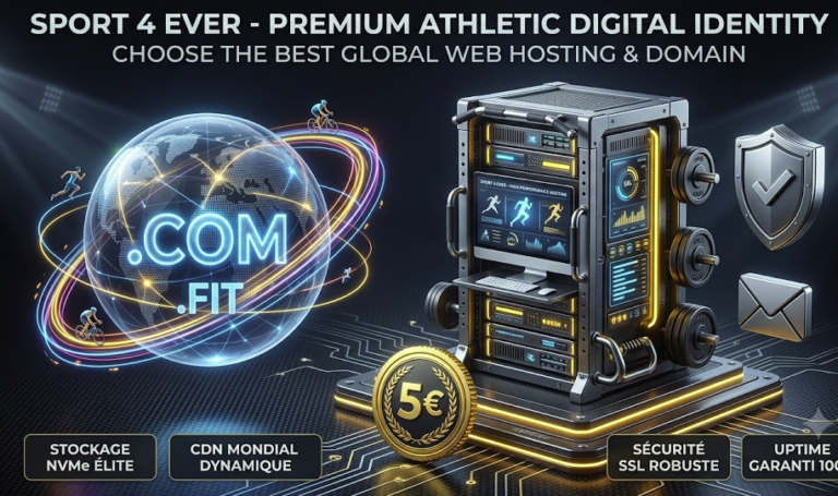 High-performance sports web hosting and professional domain infrastructure with a 5 euros offer on Sport 4 Ever.