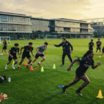 Young athletes training at a sports academy to develop future champions