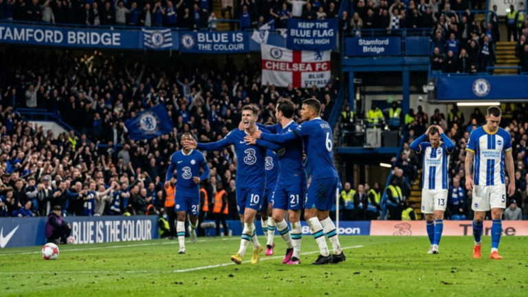 Chelsea vs Brighton and Hove Albion Premier League match at Stamford Bridge