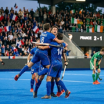 France defeats Ireland 2-1 in the Hockey World Cup in Wavre
