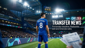 Chelsea transfer news featuring Fernandez, Badiashile and Emenalo