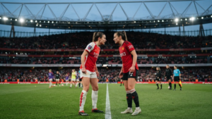 Arsenal Women vs Manchester United Women at Emirates Stadium