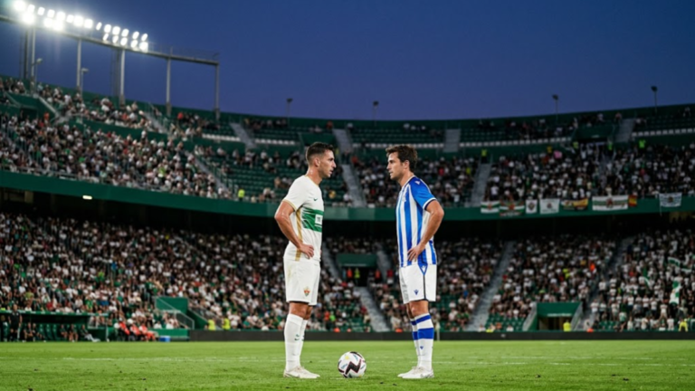 Elche vs Real Sociedad La Liga match at Martinez Valero