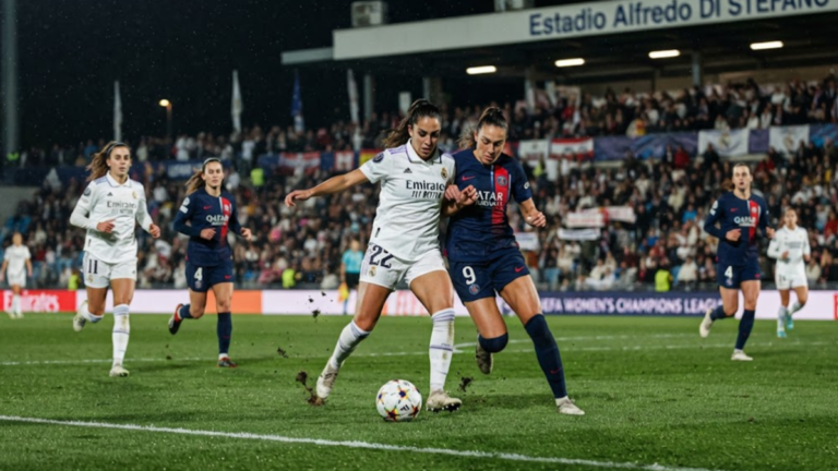 Real Madrid Women vs PSG Women in the Women's Champions League
