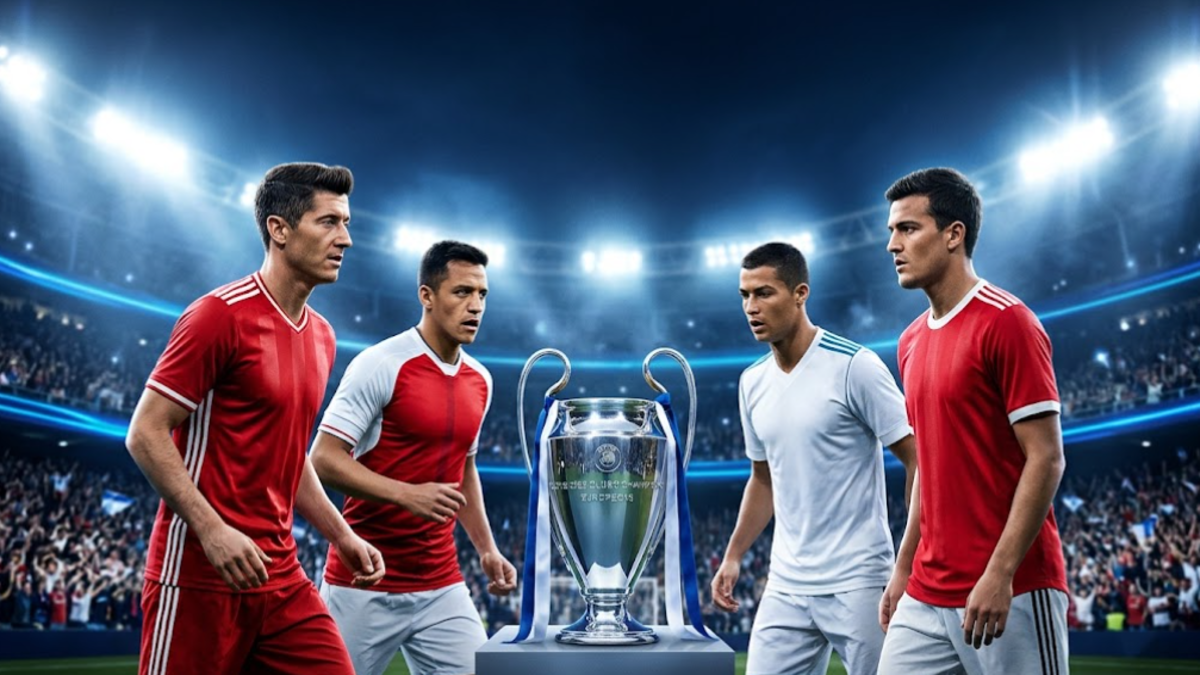 Champions League footballers and trophy ahead of Matchday 3 fixtures and results