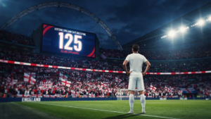Harry Kane celebrates England caps record at Wembley